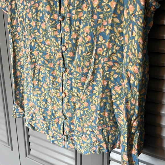 NWT Billabong : Floral Shoulder Peekaboo Top - Medium - Picture 3 of 12